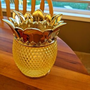 Bath & Body Works Iridescent Pineapple Foaming Soap Holder Sleeve Tropical NEW